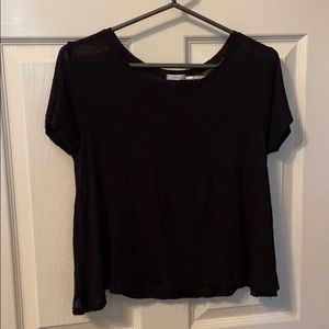 Frayed hem cropped shirt from Urban Outfitters